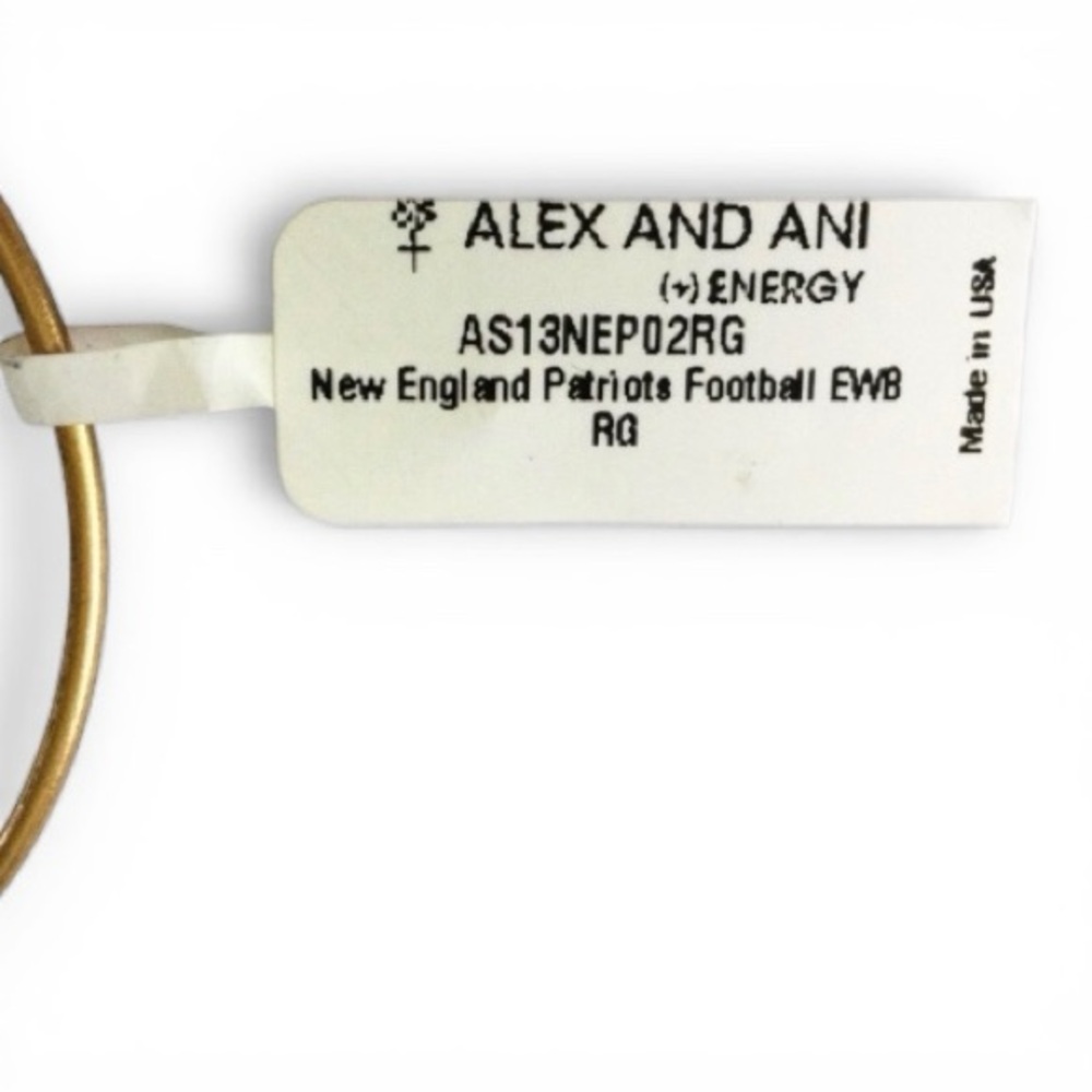 ALEX AND ANI NFL Patriots Football Charm Bangle Bracelet, RG – NWT - Picture 9 of 10